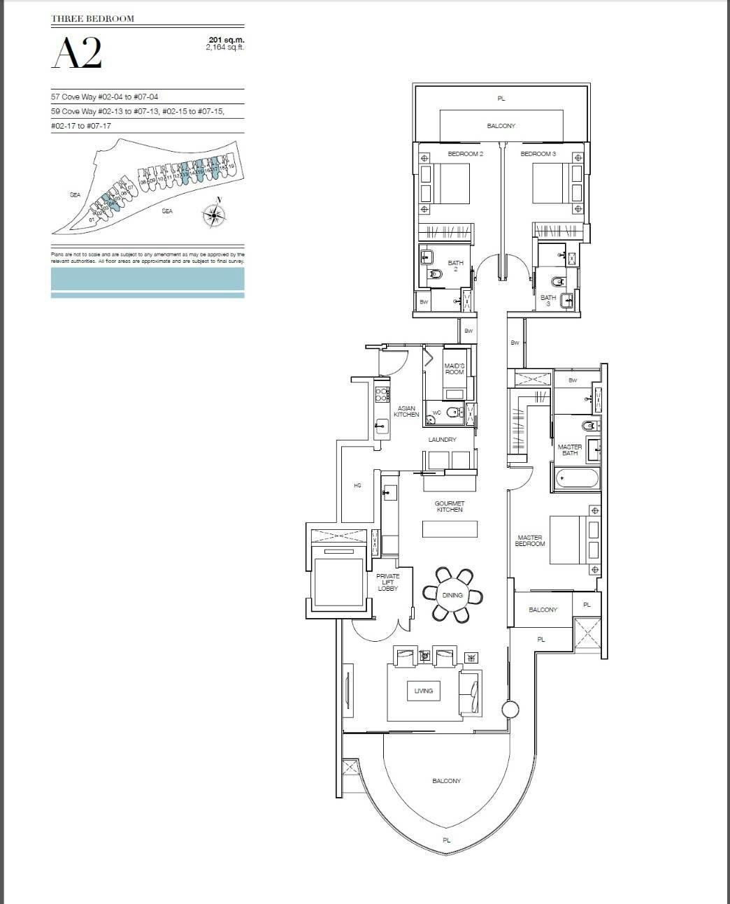 Seascape 涛源湾 3 Bedroom A2