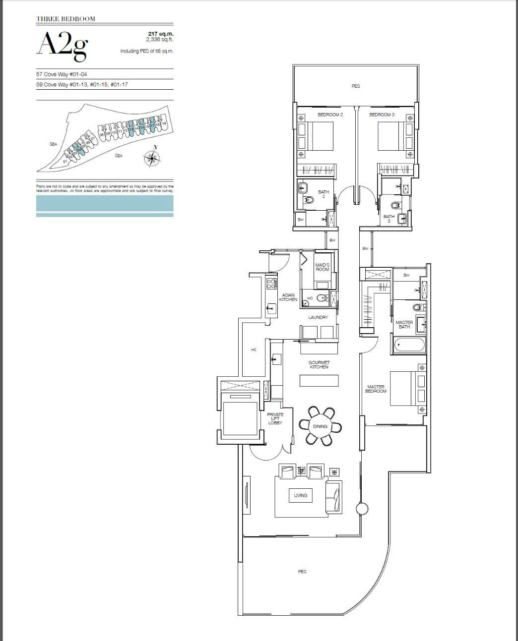 Seascape 涛源湾 3 Bedroom A2g