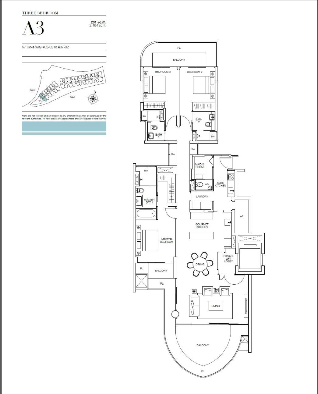 Seascape 涛源湾 3 Bedroom A3