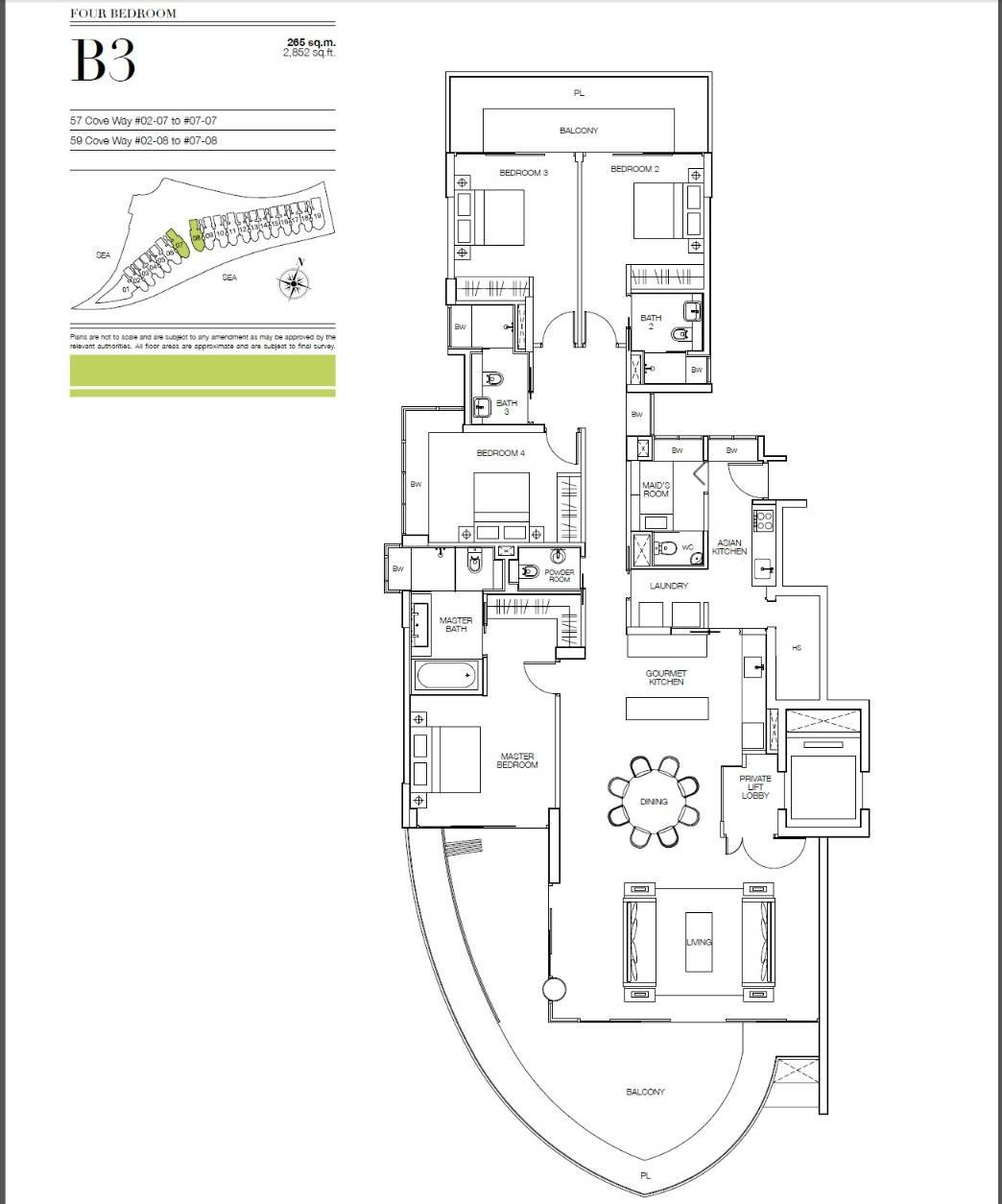 Seascape 涛源湾 4 Bedroom B3