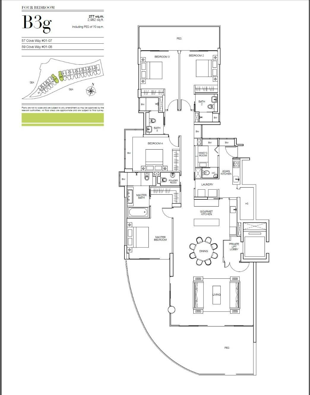 Seascape 涛源湾 4 Bedroom B3g