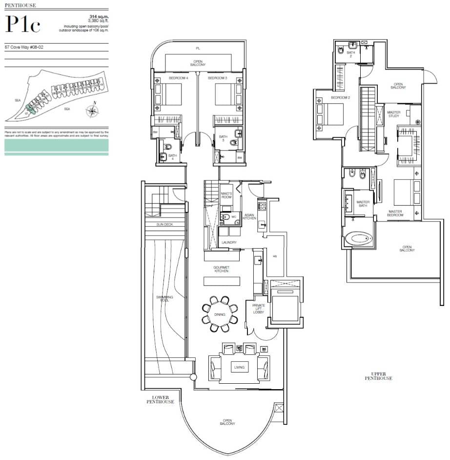 Seascape 涛源湾 Penthouse P1c