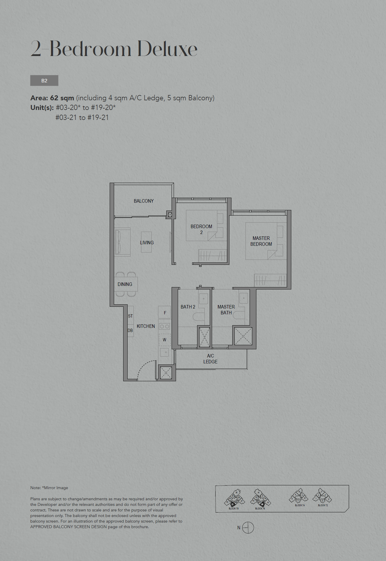 SORA 水岸华庭 2 Bedroom Deluxe B2