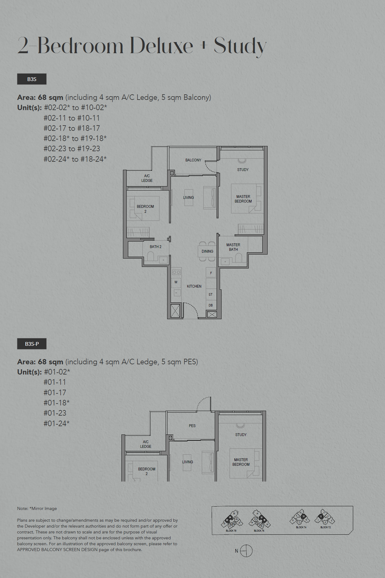 SORA 水岸华庭 2 Bedroom Deluxe + Study B3S-P