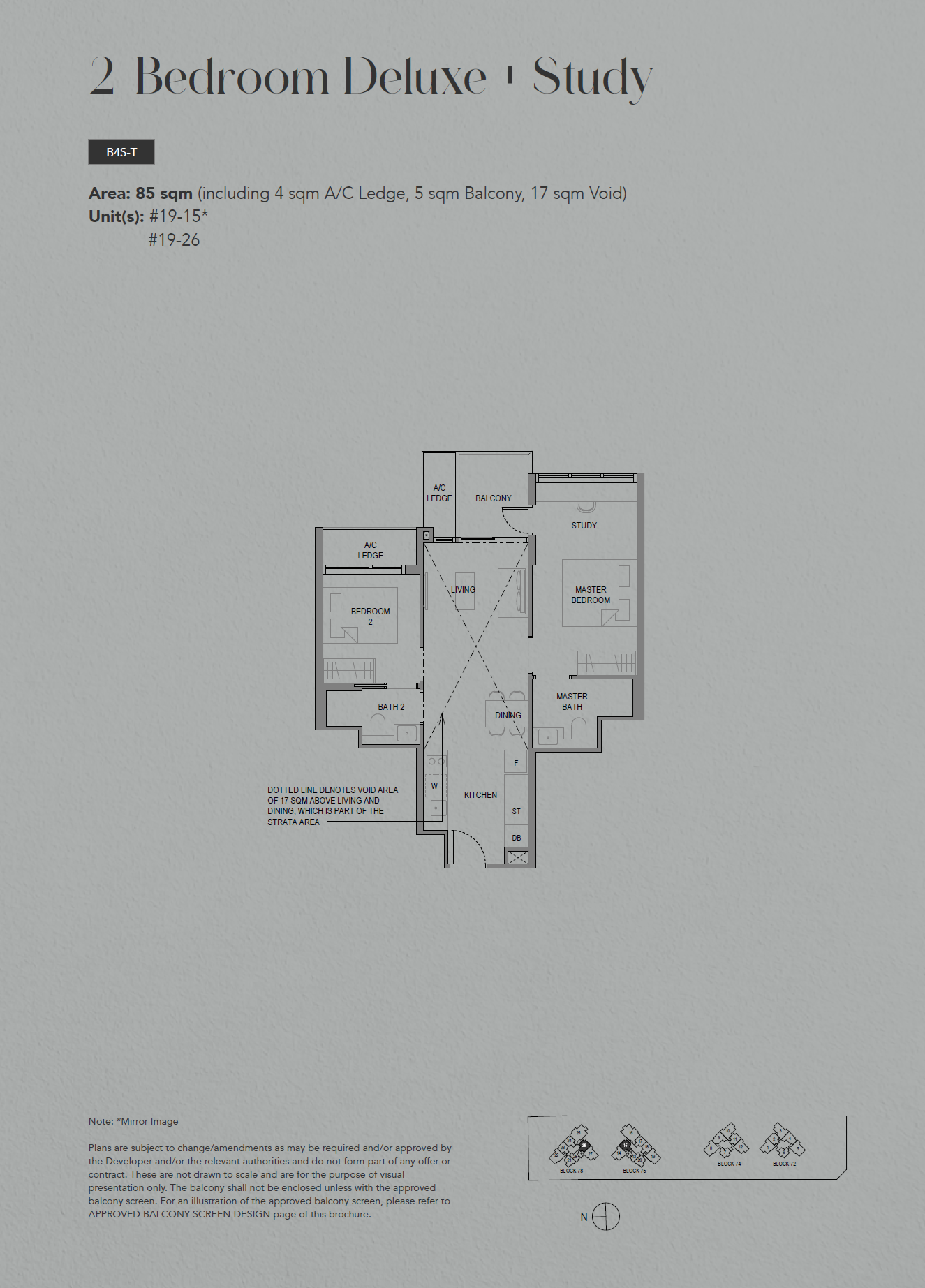 SORA 水岸华庭 2 Bedroom Deluxe + Study B4S-T