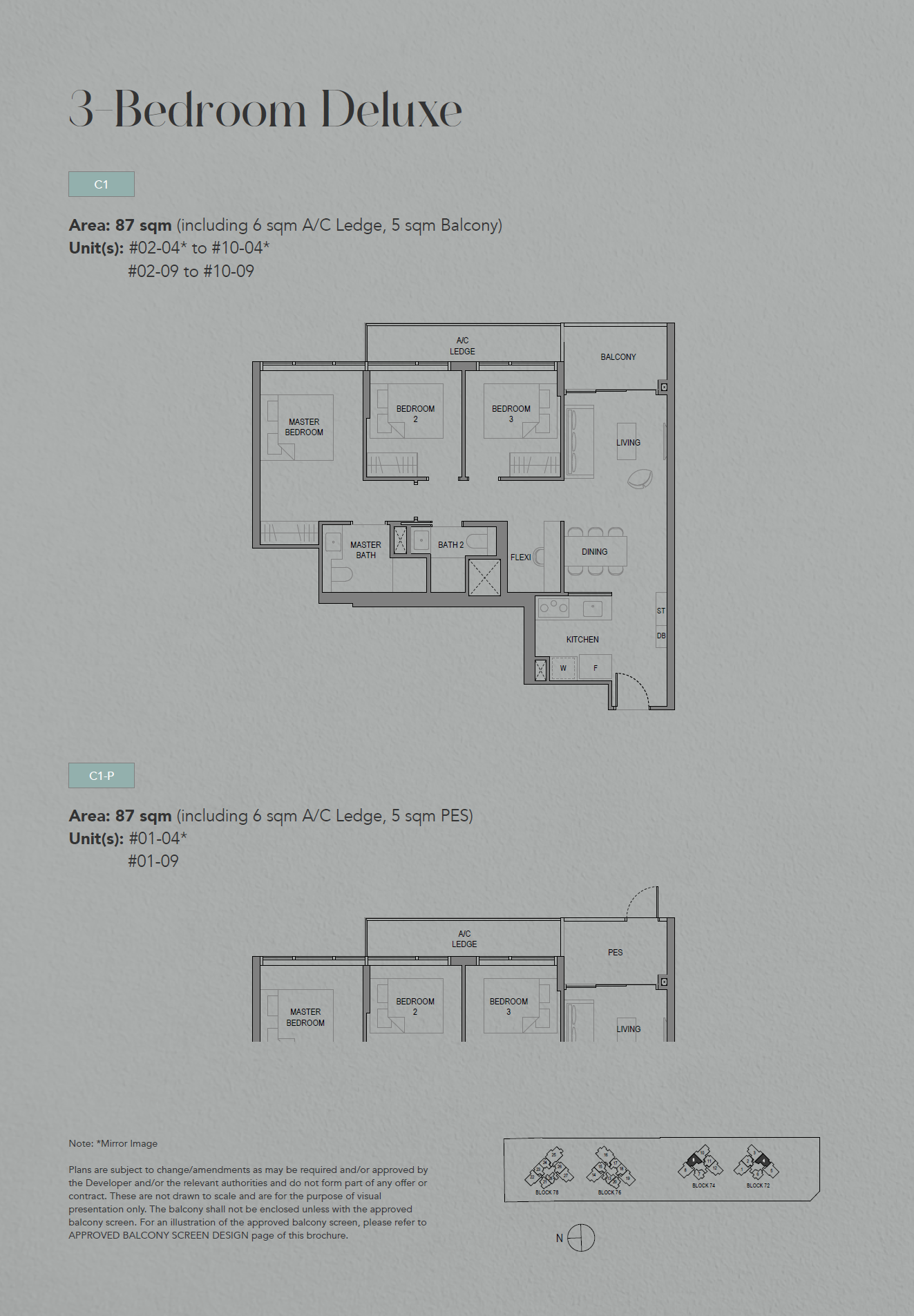 SORA 水岸华庭 3 Bedroom Deluxe C1-P