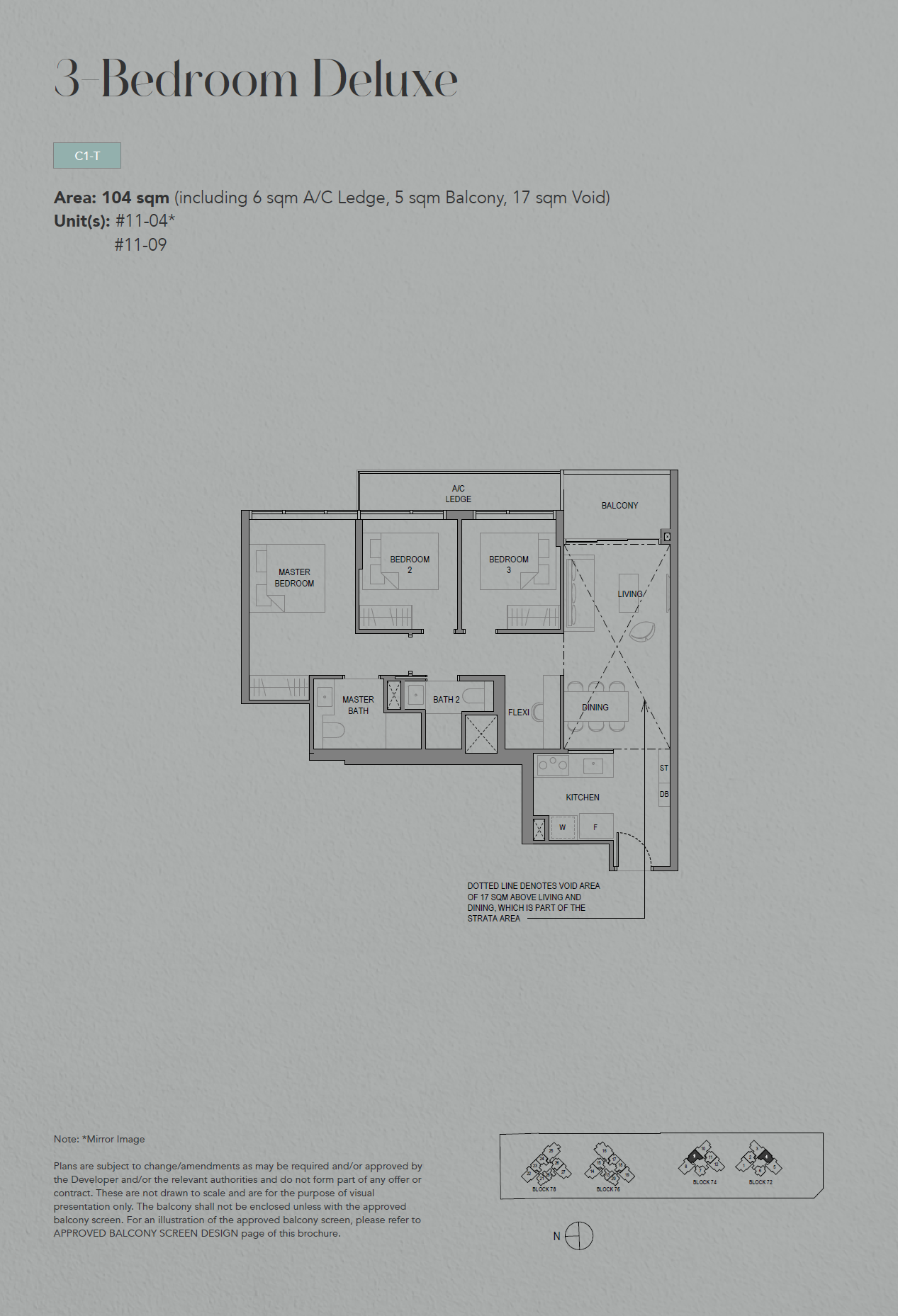 SORA 水岸华庭 3 Bedroom Deluxe C1-T