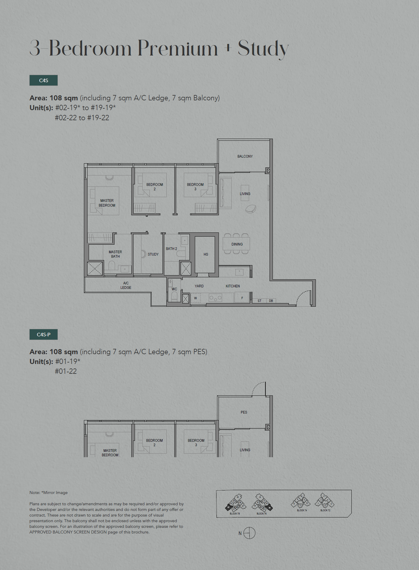 SORA 水岸华庭 3 Bedroom Premium + Study C4S-P