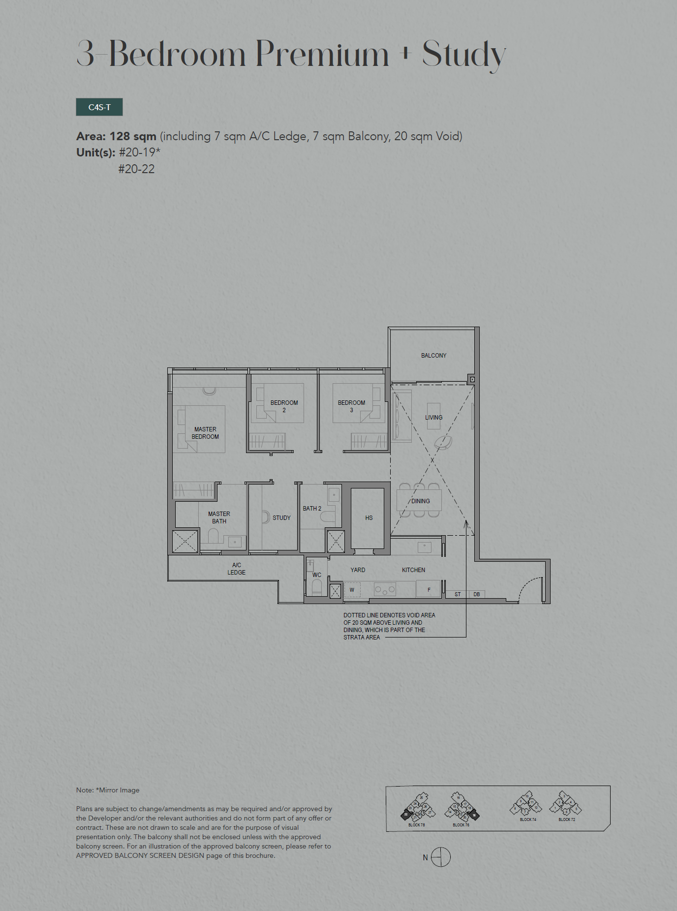 SORA 水岸华庭 3 Bedroom Premium + Study C4S-T