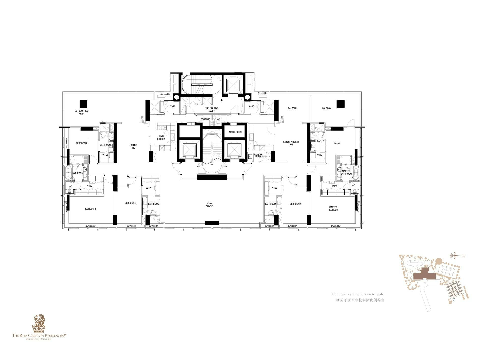 The Ritz-Carlton 丽思卡尔顿 6-bedroom Mega Bedroom