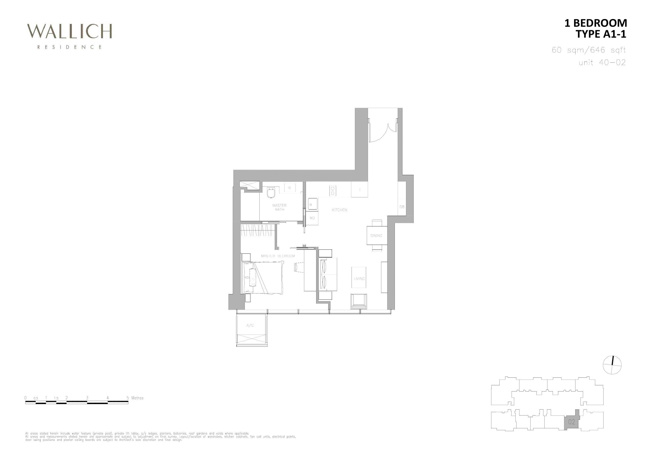 Wallich Residence 华利世家 1 BEDROOM A1-1