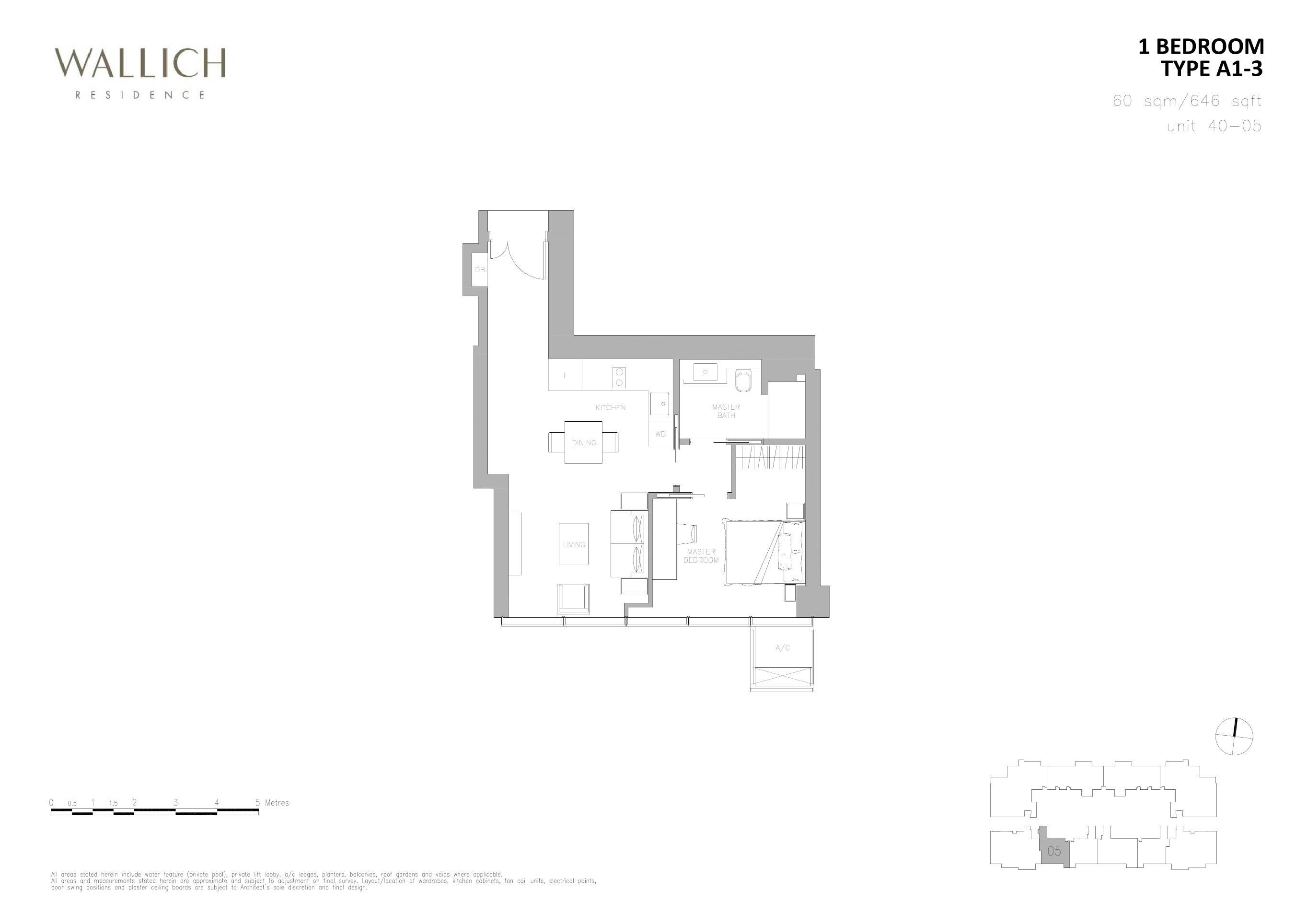 Wallich Residence 华利世家 1 BEDROOM A1-3