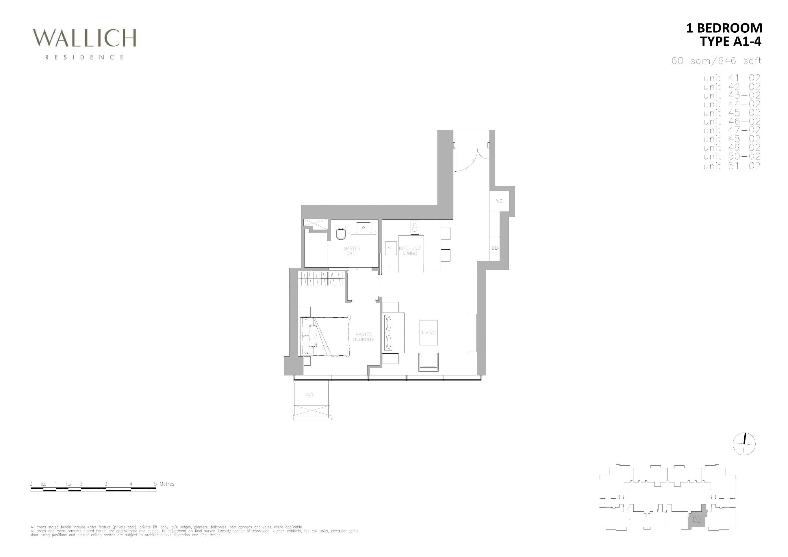 Wallich Residence 华利世家 1 BEDROOM A1-4