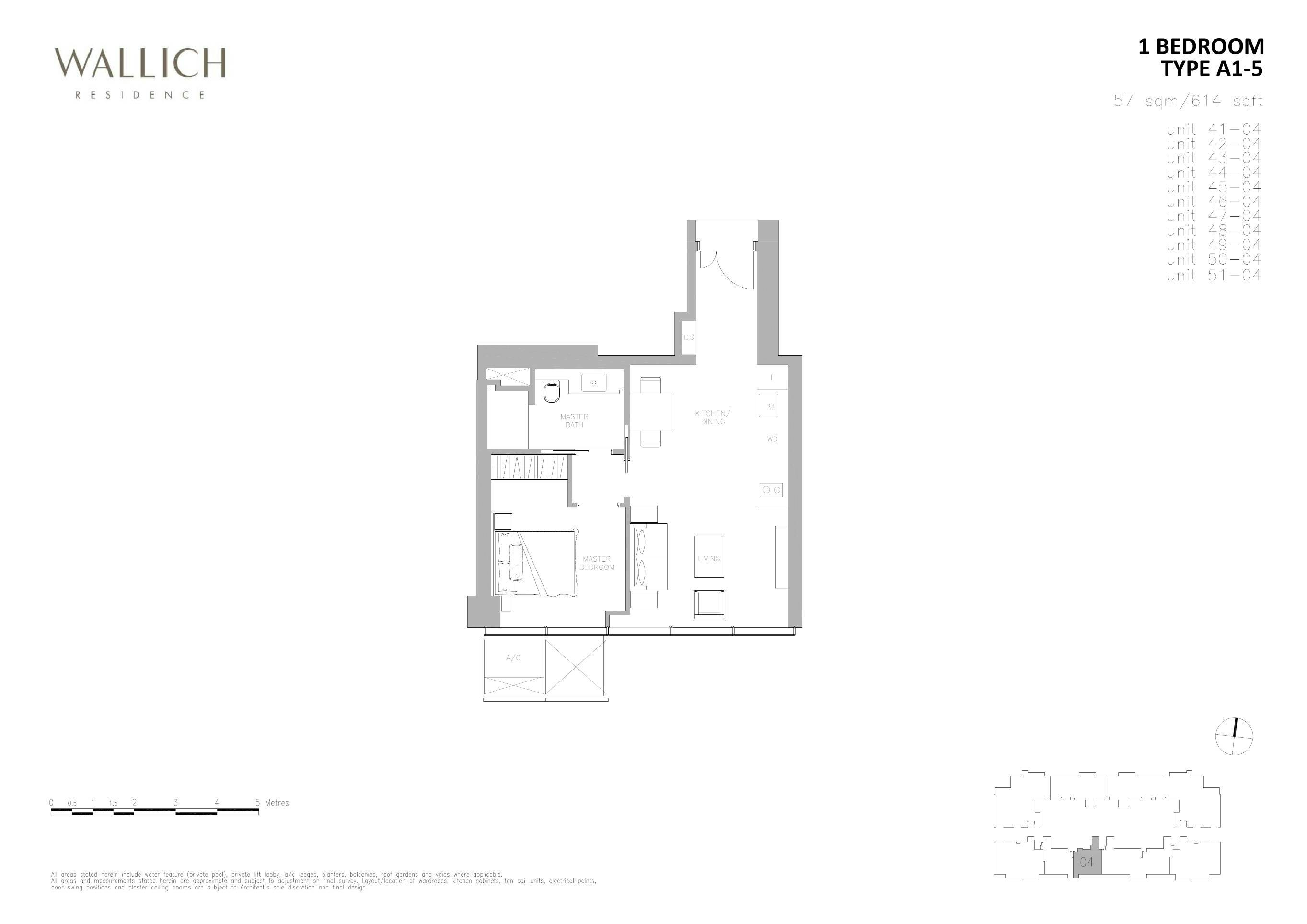 Wallich Residence 华利世家 1 BEDROOM A1-5