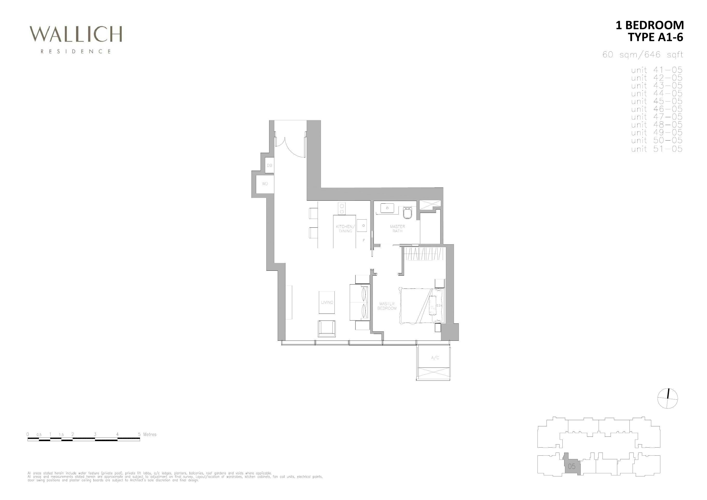 Wallich Residence 华利世家 1 BEDROOM A1-6