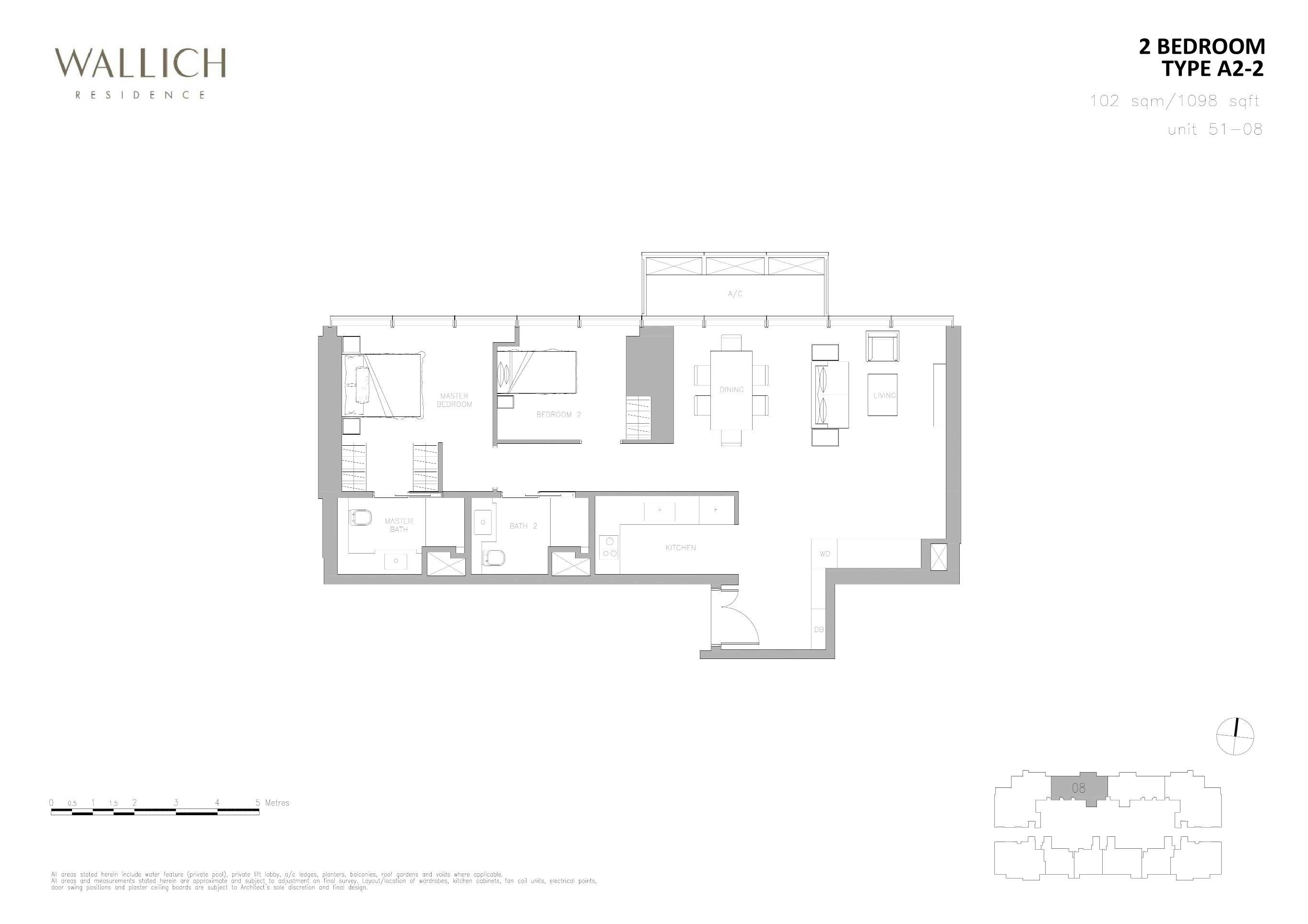 Wallich Residence 华利世家 2 BEDROOM A2-2