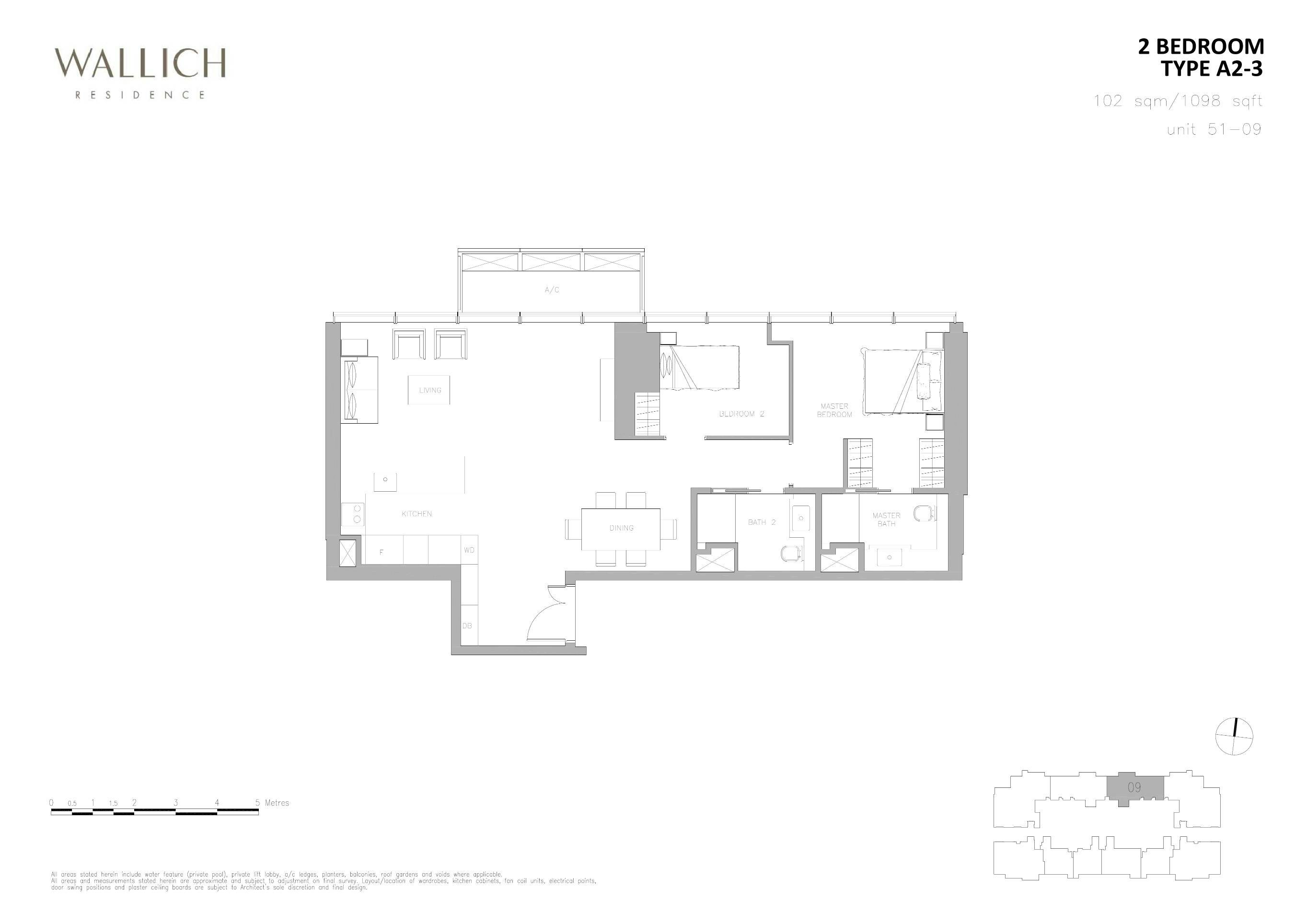 Wallich Residence 华利世家 2 BEDROOM A2-3