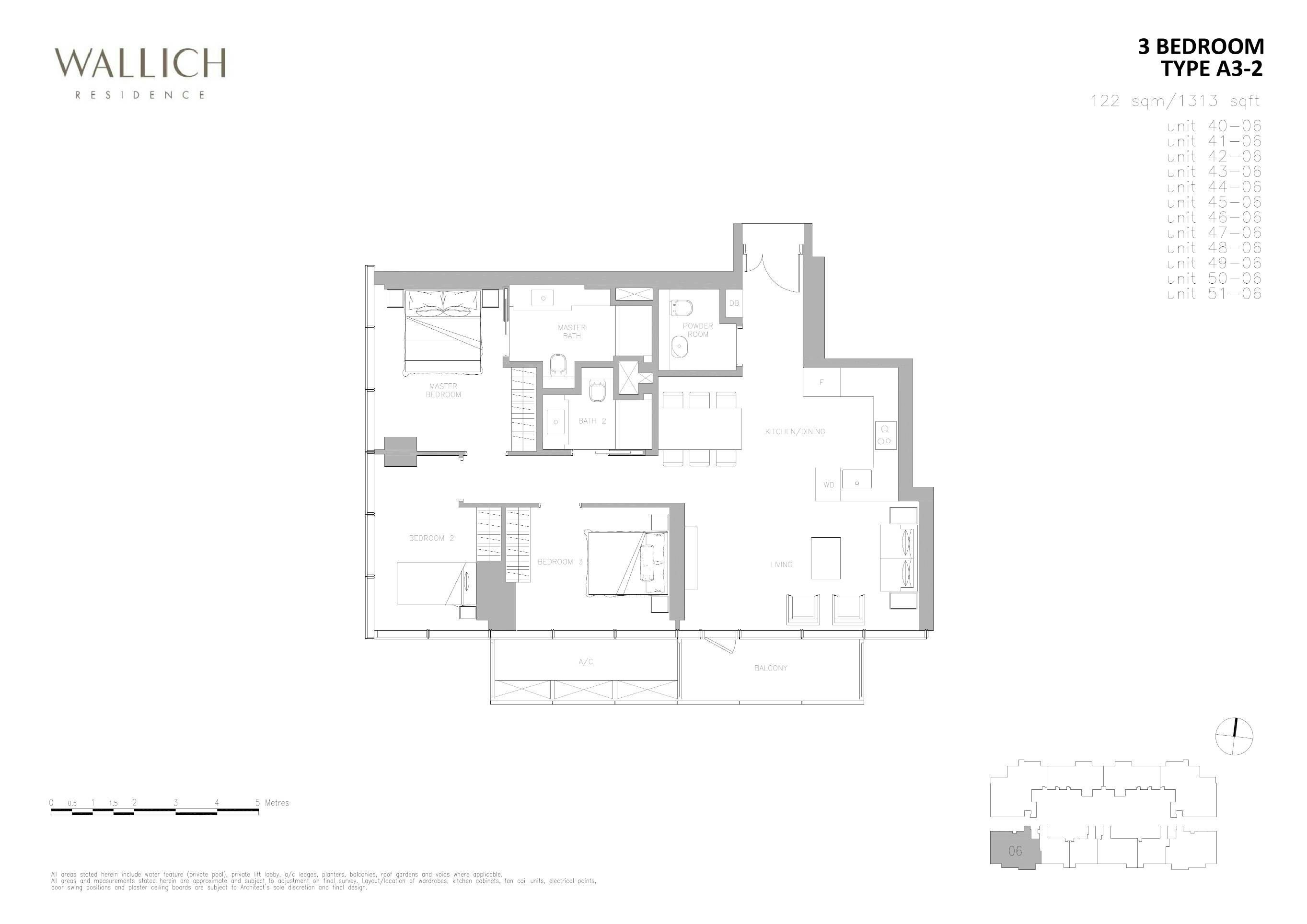 Wallich Residence 华利世家 3 BEDROOM A3-2