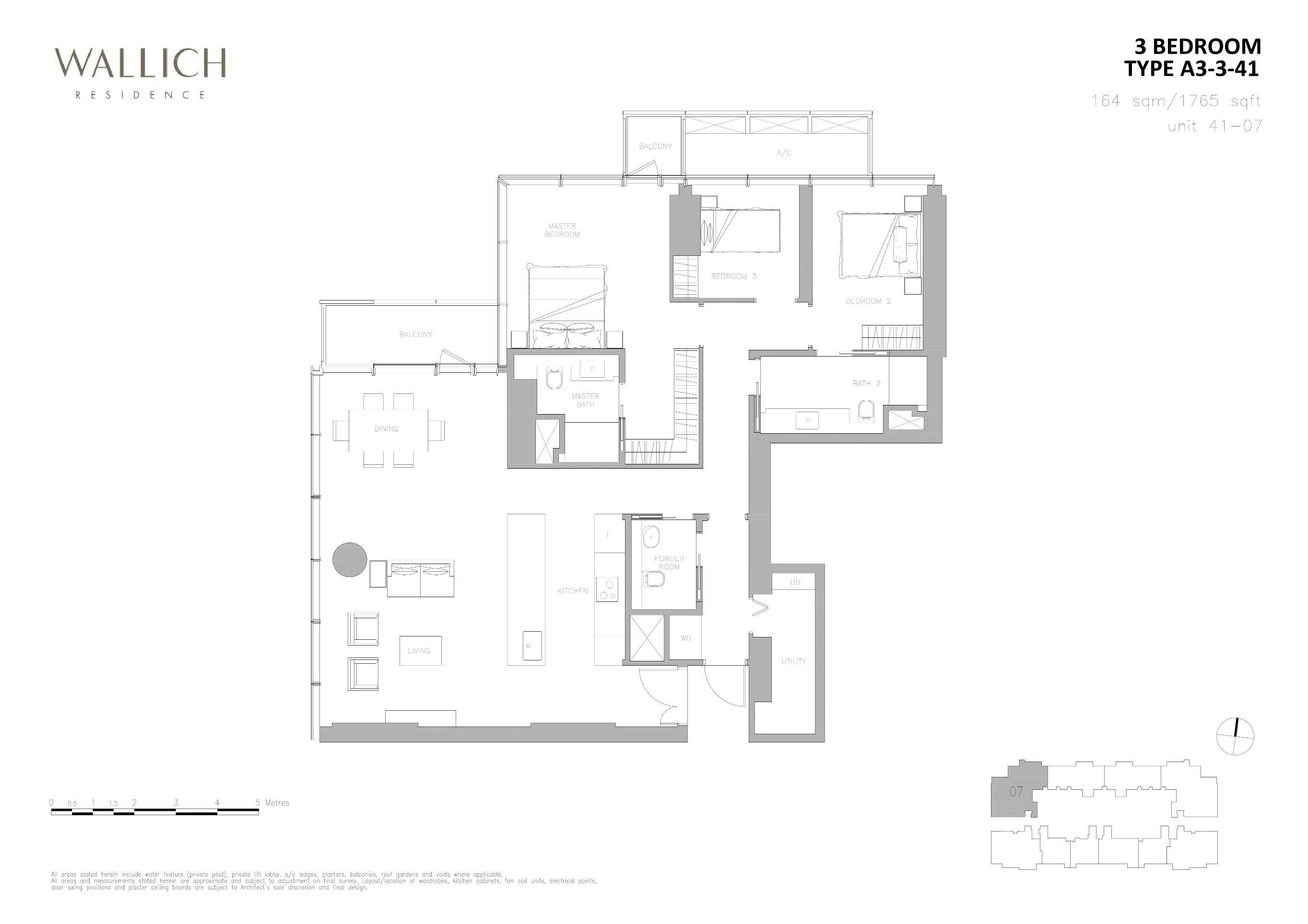 Wallich Residence 华利世家 3 BEDROOM A3-3-41