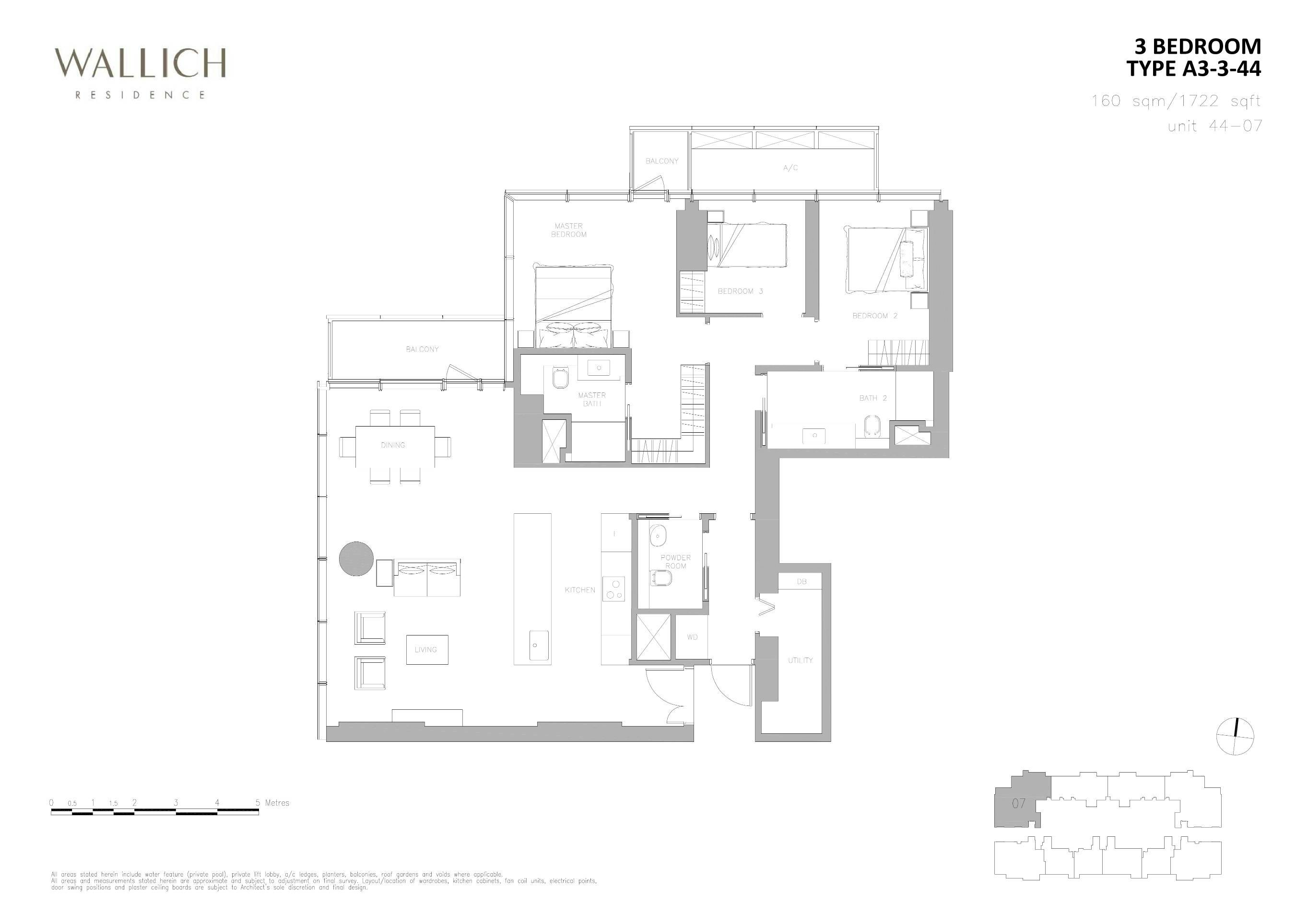 Wallich Residence 华利世家 3 BEDROOM A3-3-44