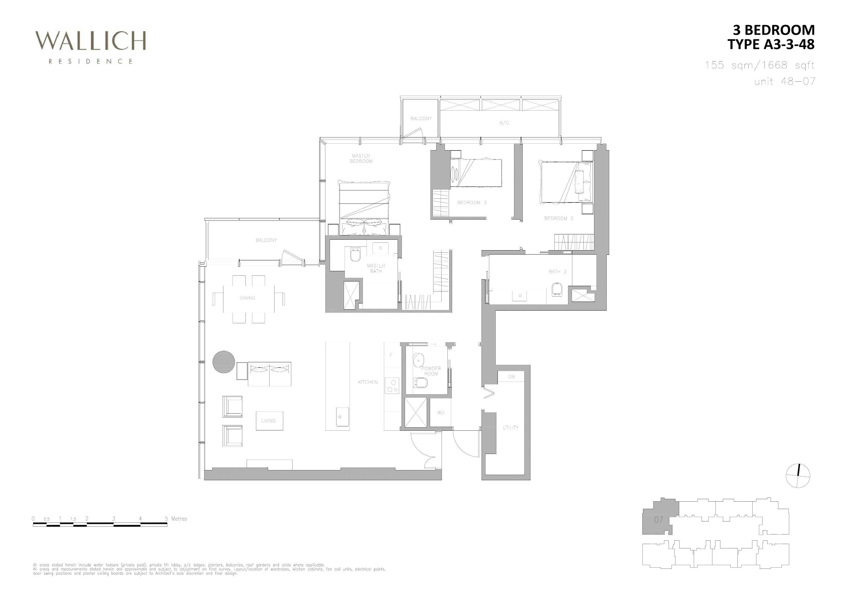 Wallich Residence 华利世家 3 BEDROOM A3-3-48