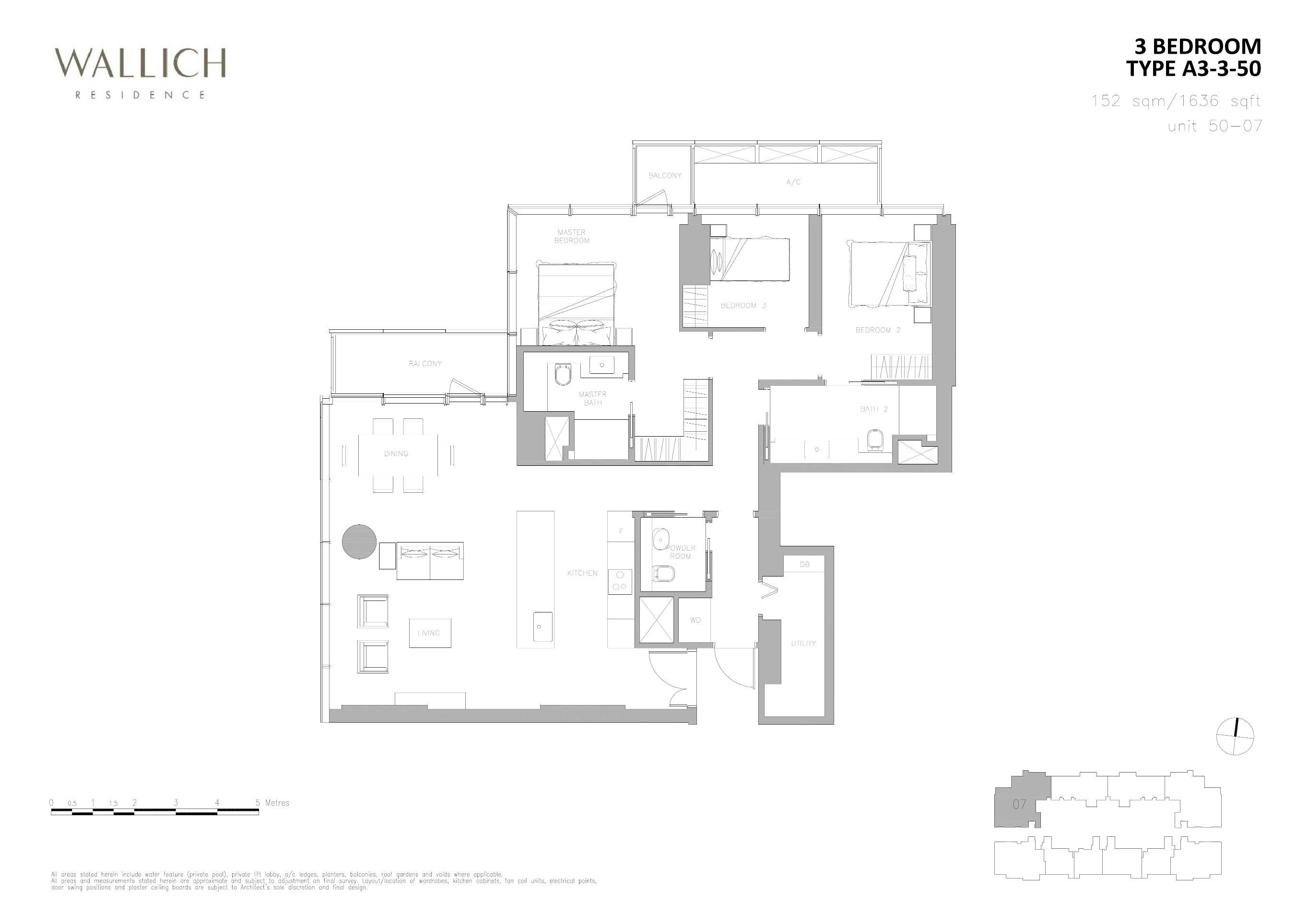 Wallich Residence 华利世家 3 BEDROOM A3-3-50