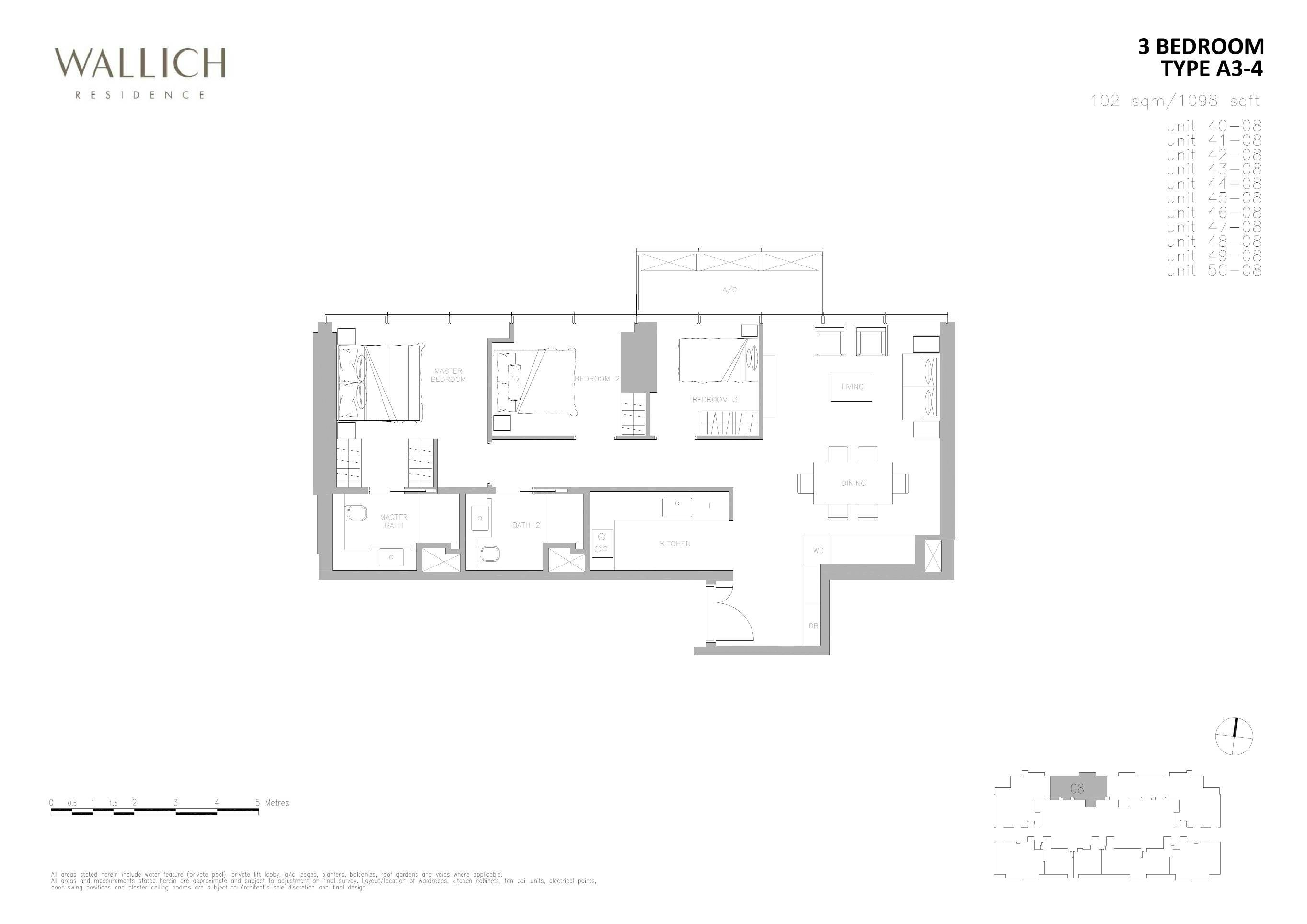 Wallich Residence 华利世家 3 BEDROOM A3-4