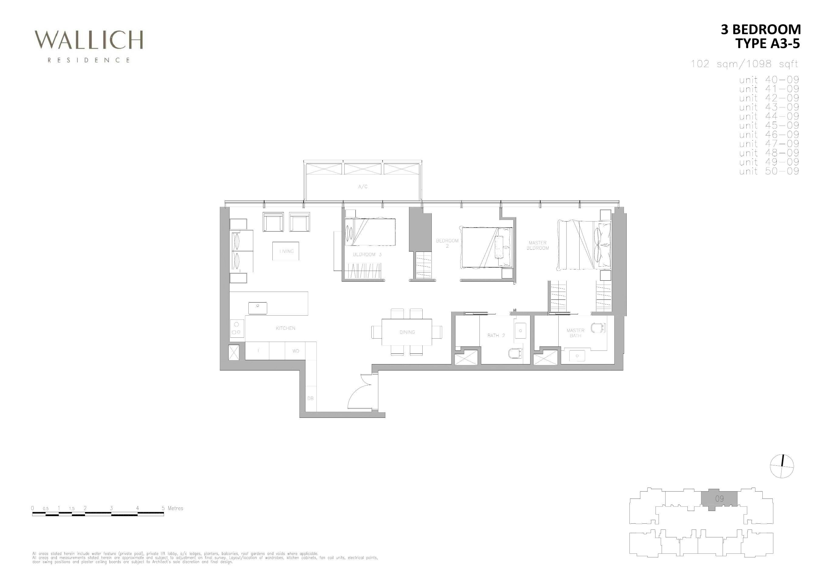 Wallich Residence 华利世家 3 BEDROOM A3-5