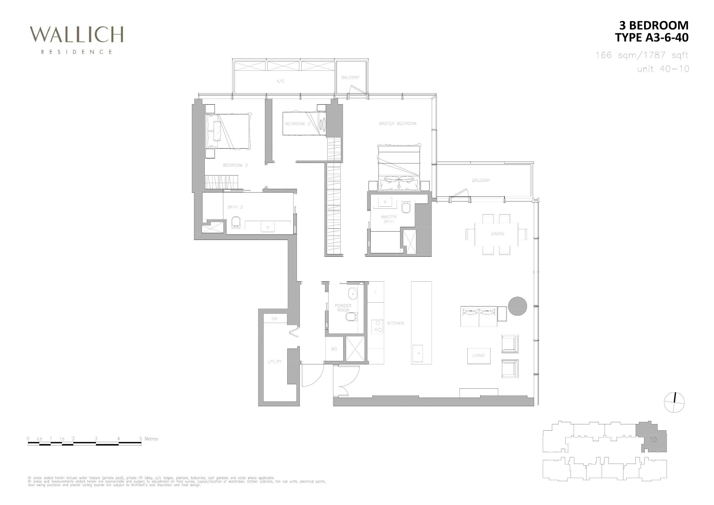 Wallich Residence 华利世家 3 BEDROOM A3-6-40