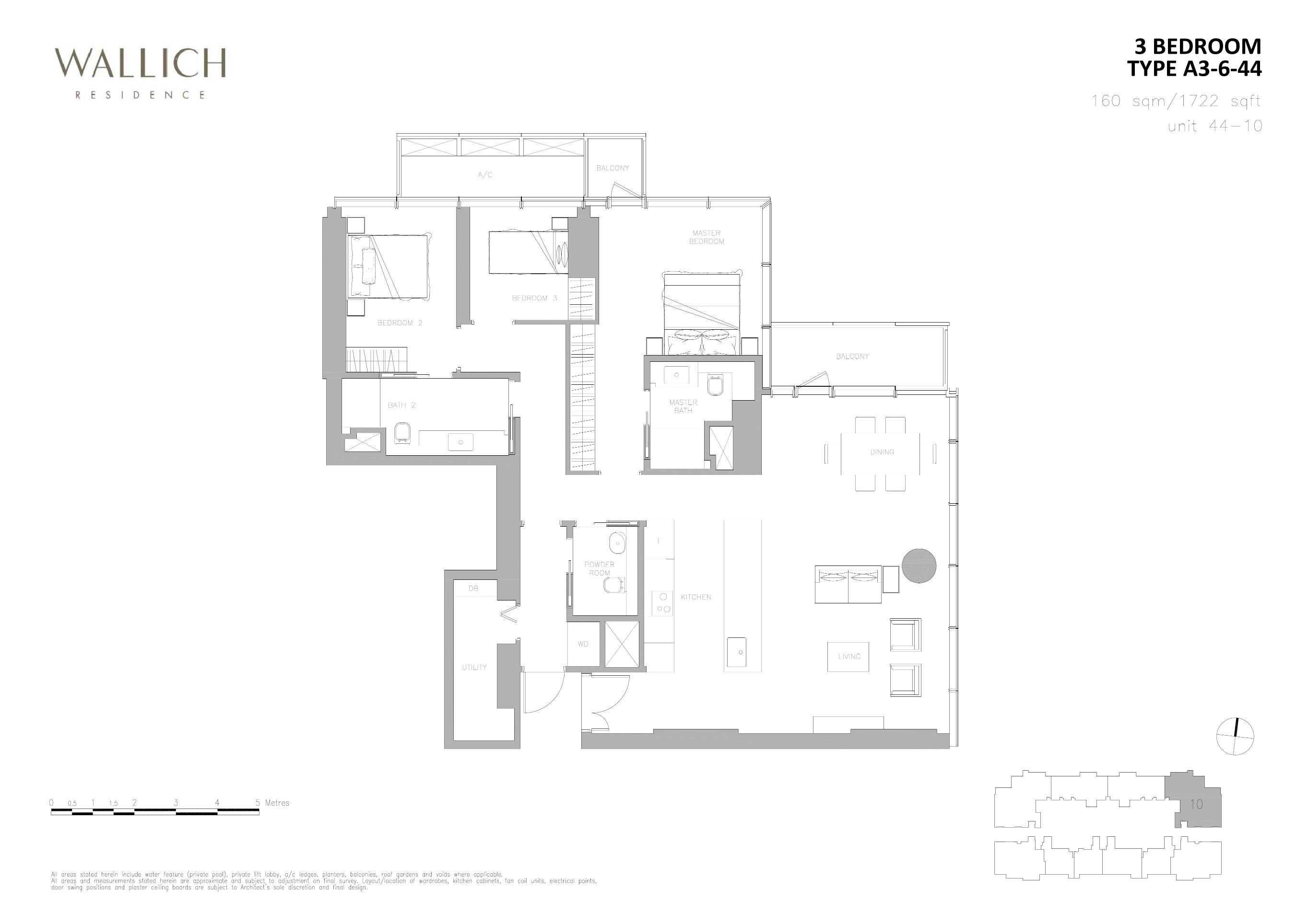 Wallich Residence 华利世家 3 BEDROOM A3-6-44