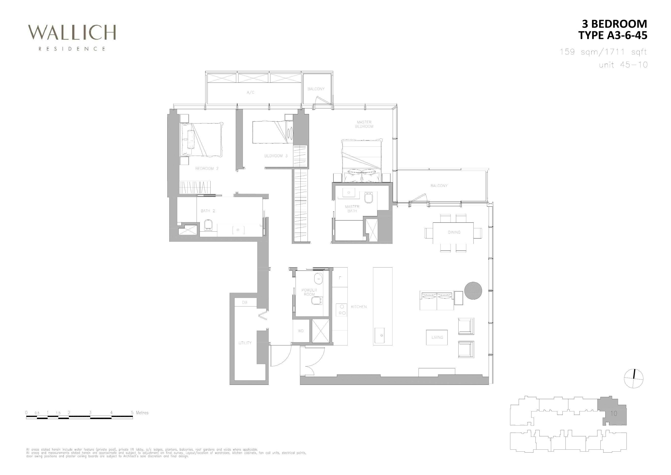 Wallich Residence 华利世家 3 BEDROOM A3-6-45