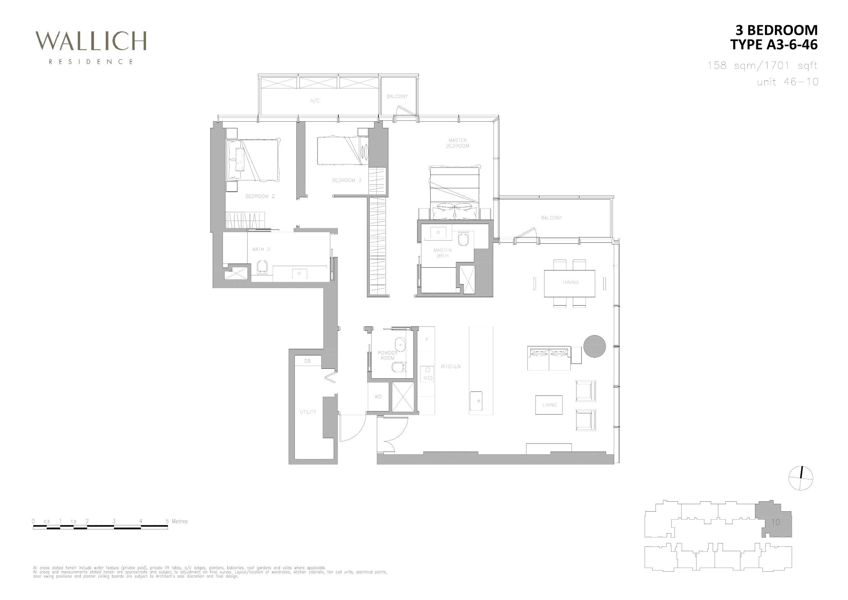 Wallich Residence 华利世家 3 BEDROOM A3-6-46