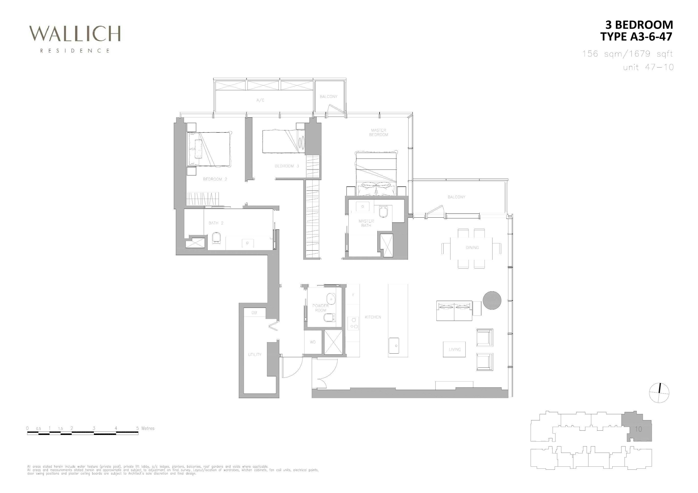 Wallich Residence 华利世家 3 BEDROOM A3-6-47