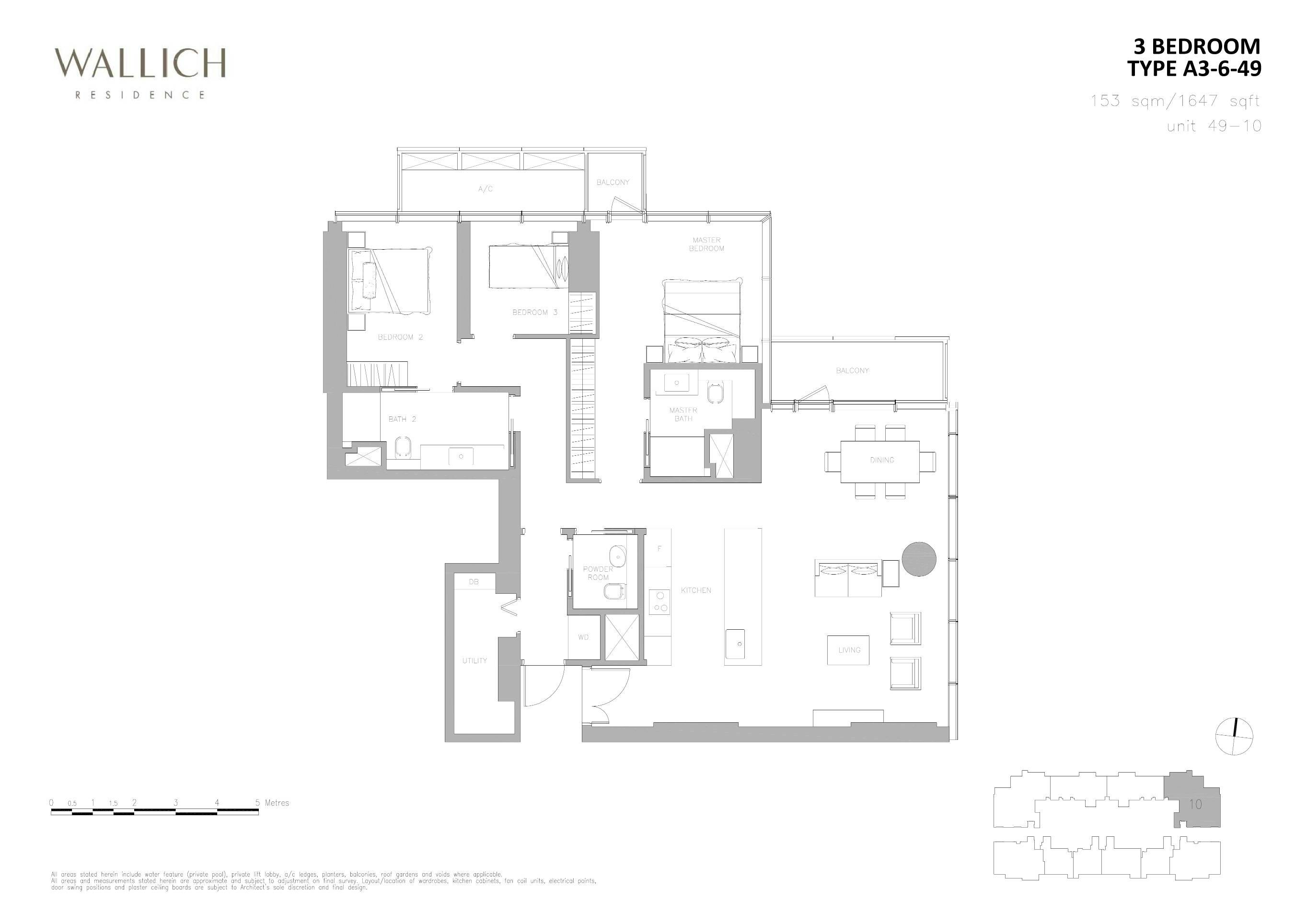 Wallich Residence 华利世家 3 BEDROOM A3-6-49