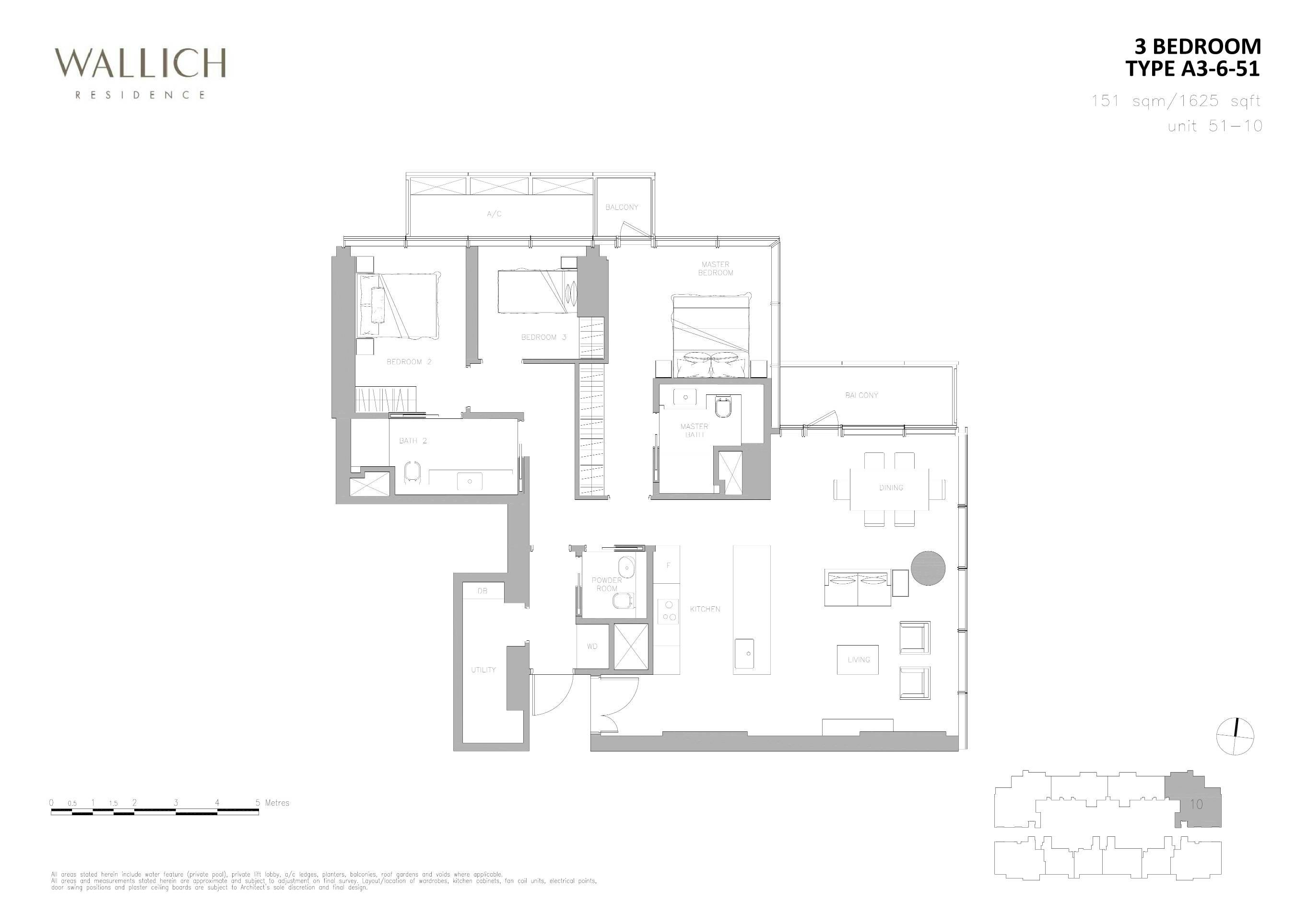 Wallich Residence 华利世家 3 BEDROOM A3-6-51