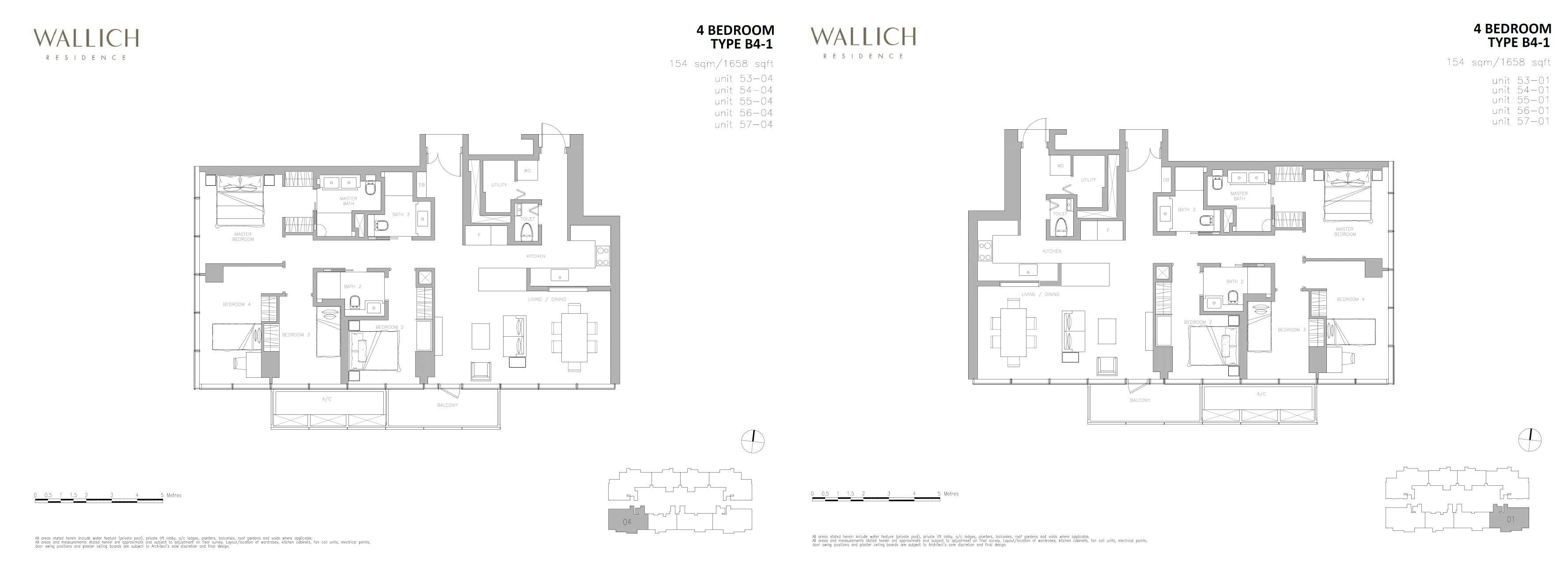 Wallich Residence 华利世家 4 BEDROOM B4-1