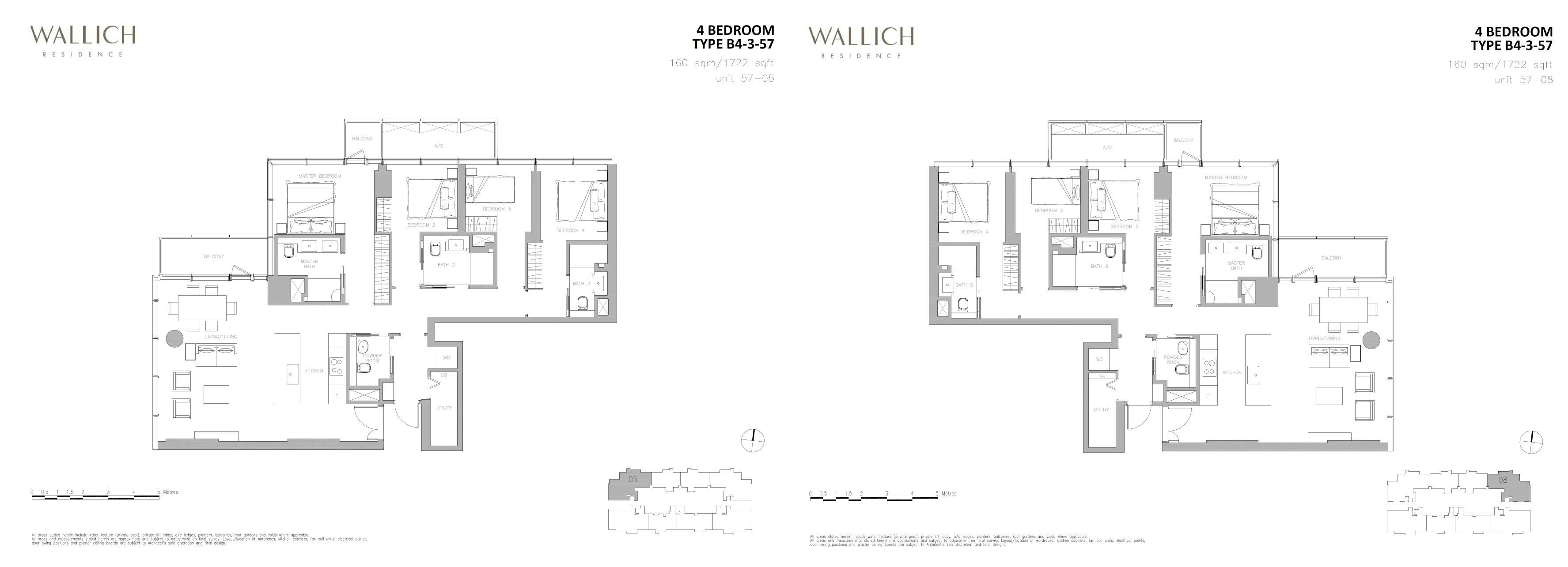 Wallich Residence 华利世家 4 BEDROOM B4-3-57