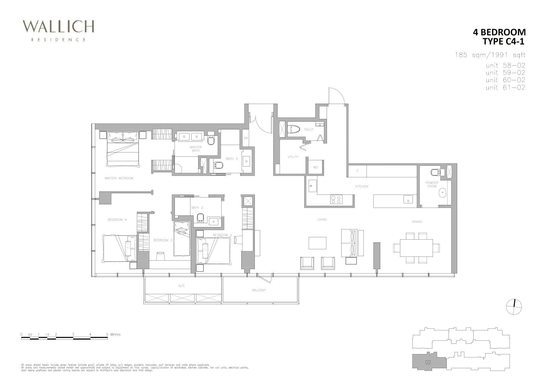 Wallich Residence 华利世家 4 BEDROOM C4-1