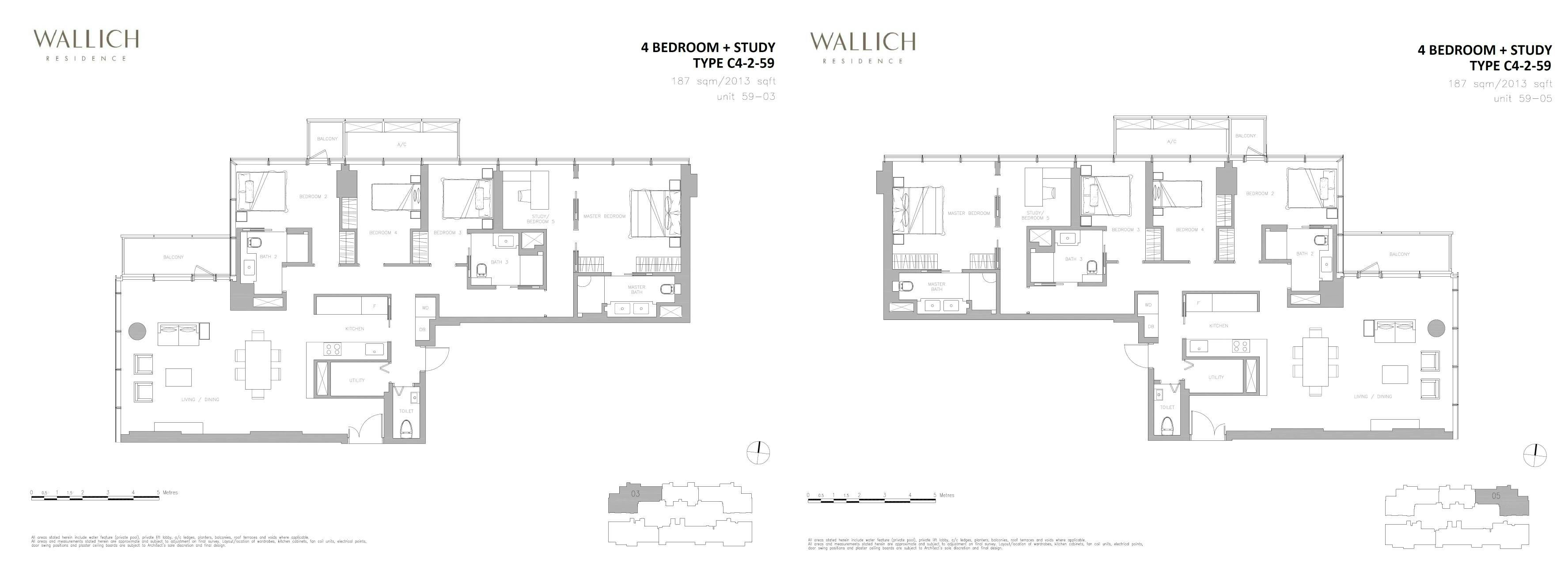 Wallich Residence 华利世家 4 BEDROOM + STUDY C4-2-59