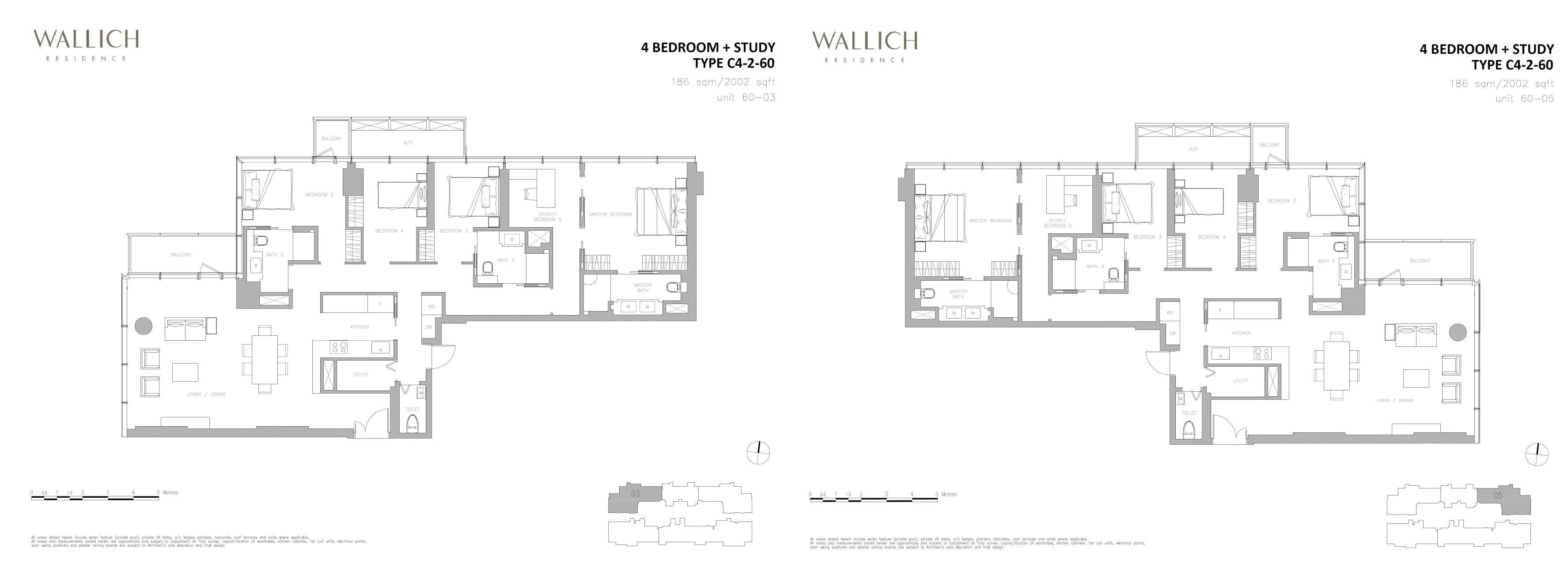 Wallich Residence 华利世家 4 BEDROOM + STUDY C4-2-60