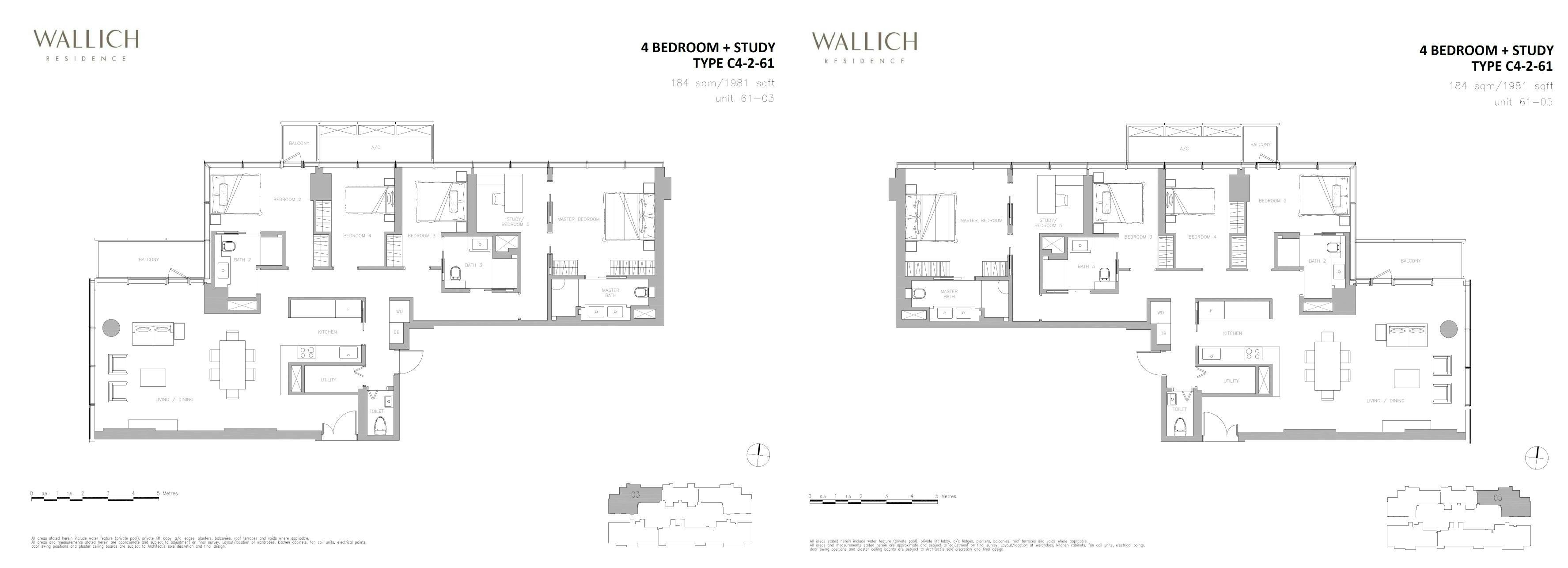 Wallich Residence 华利世家 4 BEDROOM + STUDY C4-2-61