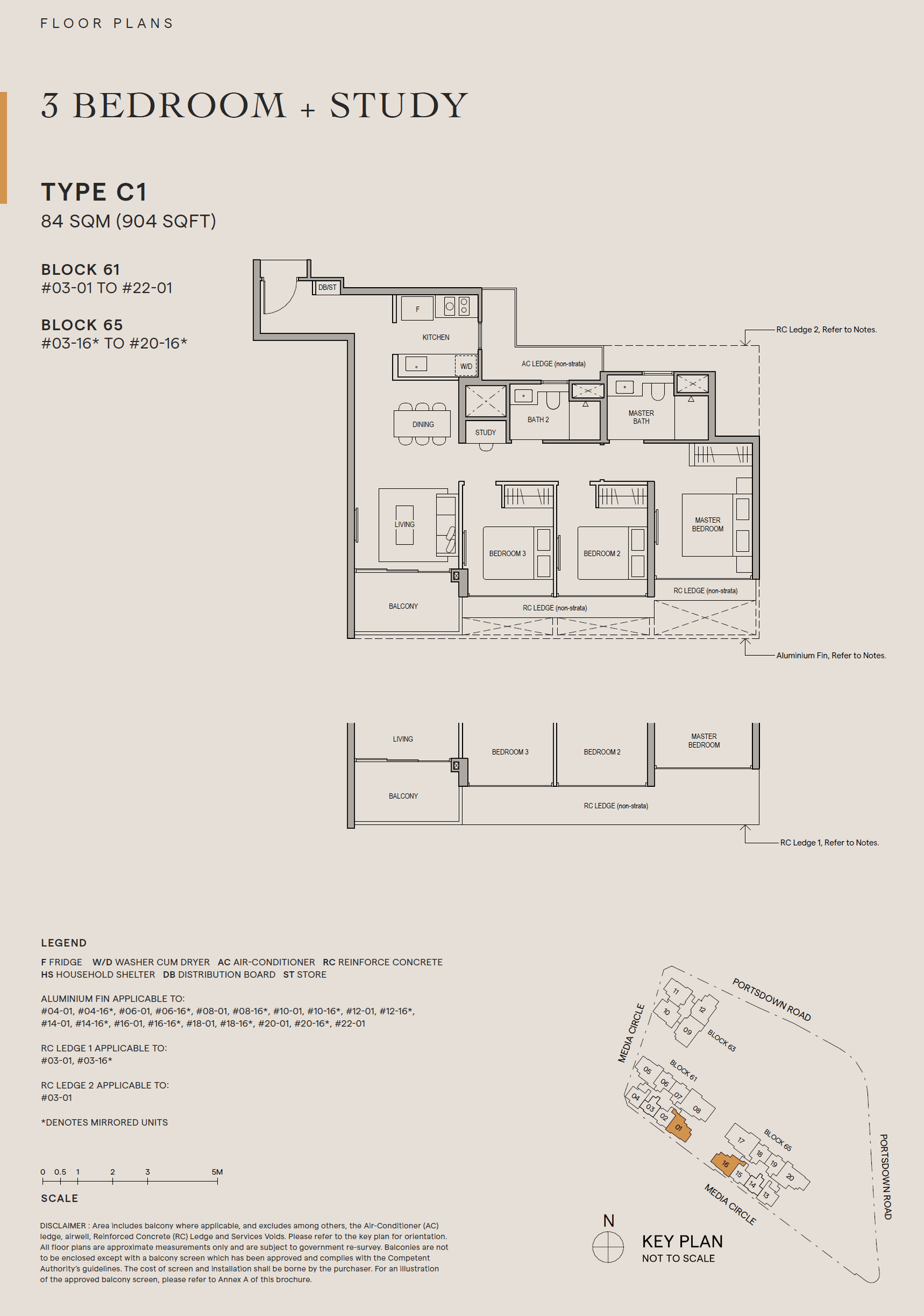 Bloomsbury Residences 3 Bedroom + Study C1