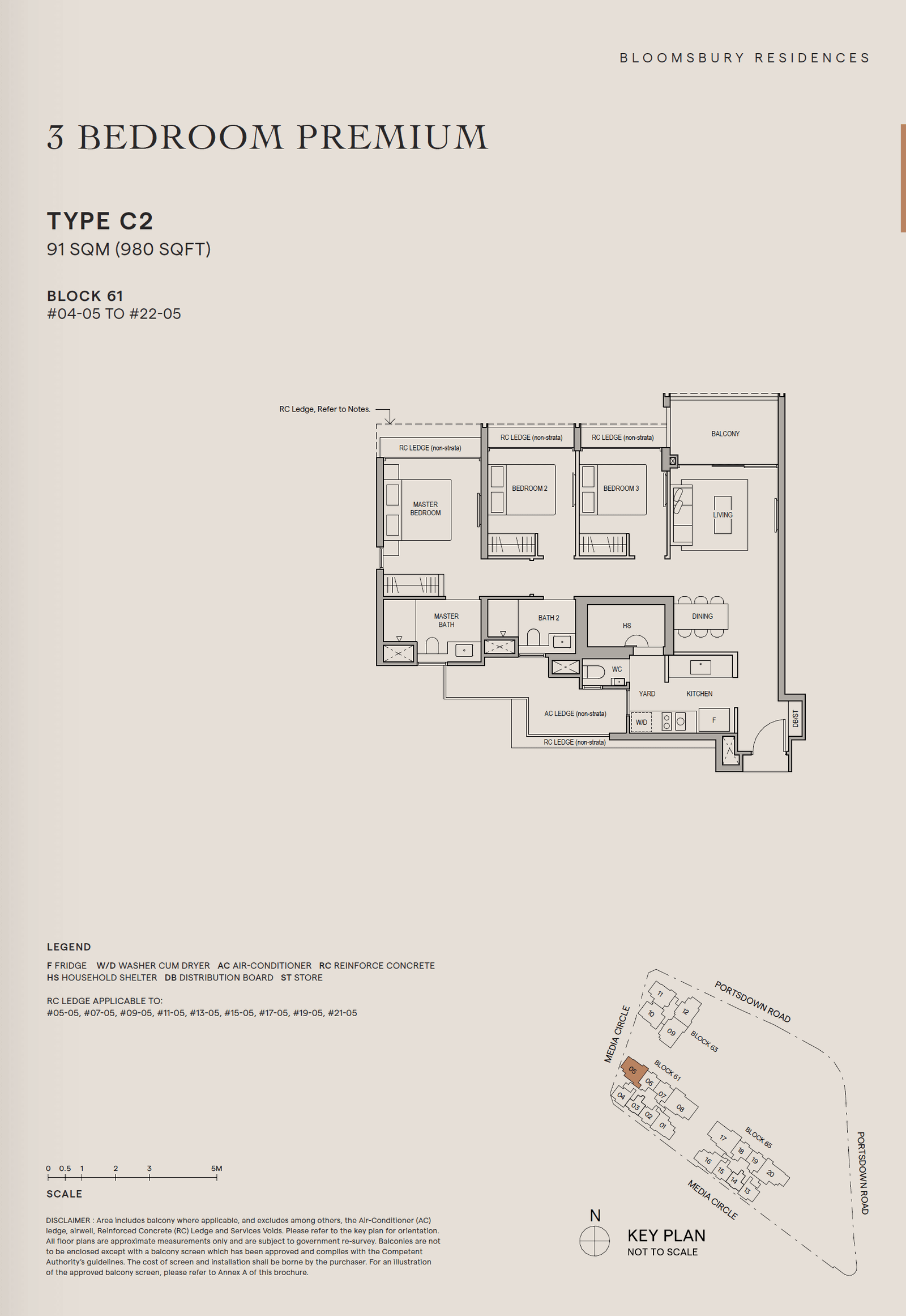 Bloomsbury Residences 3 Bedroom Premium C2